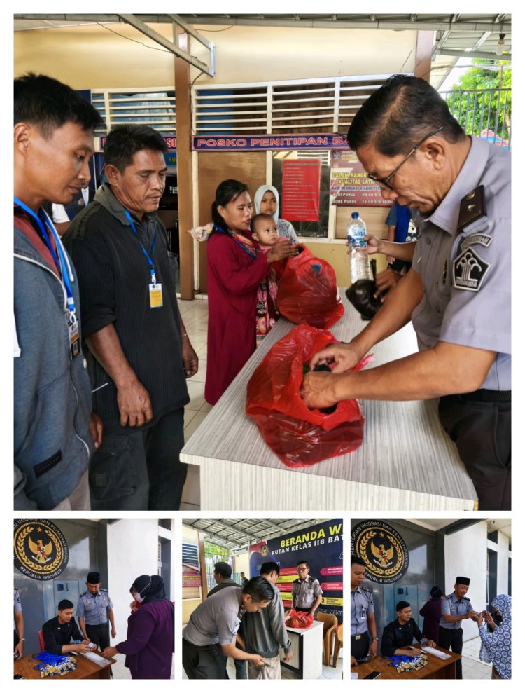 Layanan Kunjungan Hari Kedua Idul Adha 1446 H di Rutan Kelas IIB Baturaja Berjalan Lancar