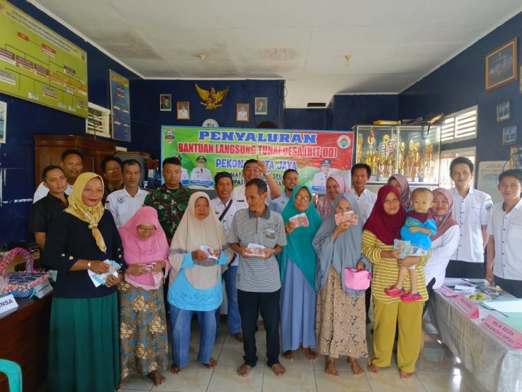 Penyaluran BLT DD Pekon Pelita jaya, Priode Januari sd Juni 2025 kepada 12 KPM