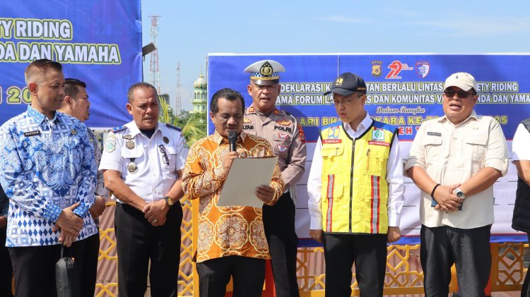 Wakil Bupati Deklarasi Keselamatan Safety Riding dan Resmikan Jembatan Aceh Tamiang