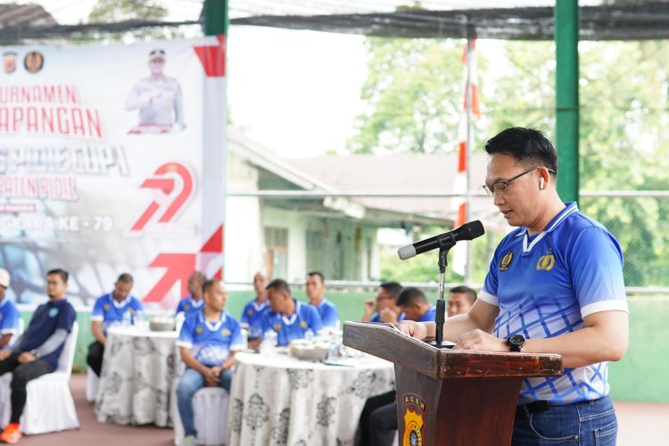 Turnamen Tenis Lapangan Kapolres Pidie Cup I Resmi Dibuka, Meriahkan Hari Bhayangkara ke-79