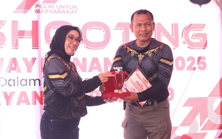 Jalin Sinergitas, Kapolres Gelar Fun Shooting di Lapangan Tembak Polres Way Kanan
