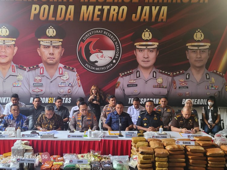 Polda Metro Jaya Tangkap 1.672 Tersangka Dan Sita 321,5 Kg Narkoba Jelang Hari Bhayangkara Ke-79