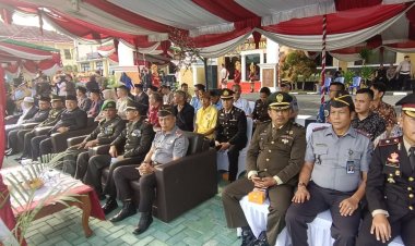 Kepala Rutan Baturaja Hadiri Upacara Hari Bhayangkara ke-79 di Mapolres OKU