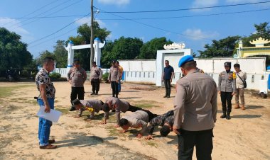 Sipropam Polres Way Kanan Laksanakan Gaktiplin, 2 Kapolsek dan Personel Polsek mendadak di Cek Urine