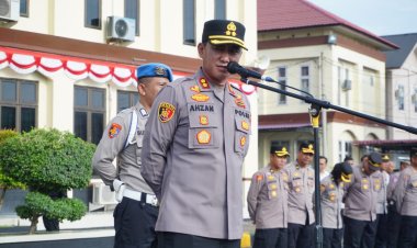 Pimpin Apel Pagi, Kapolres Lhokseumawe Apresiasi Kinerja Personel dan Tekankan Penguatan Kepercayaan Publik