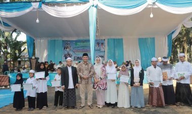 Wabup Katamso Hadiri Haul dan Haflah Akhirussanah, Teken Pembangunan Ruang Kelas Baru Ponpes Al-Husna