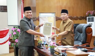 Wabup Katamso Sampaikan Pandangan Terkait Tiga Ranperda Inisiatif DPRD Tanjab Barat