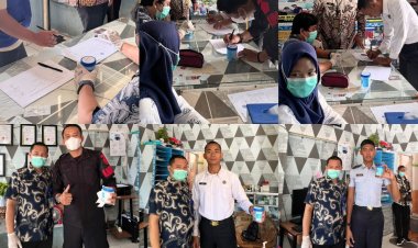 Rutan Kelas IIB Baturaja Gelar Tes Urine Pegawai dan Warga Binaan Bersama BNNK OKU Timur Di nyatakan Negatif,Bersih Dari Narkoba 