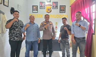 Kapolsek Seunuddon Terima Kunjungan Silahturrahmi Awak Media