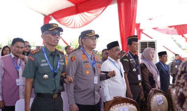 Kapolres Pidie Hadiri Peresmian Memorial Living Park Rumoh Geudong oleh Menko Kumham Imipas RI