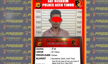 Anggota Opsnal Satreskrim Polres Aceh Timur Amankan Ayah Kandung di Julok, Tega Cabuli Anak Kandungnya