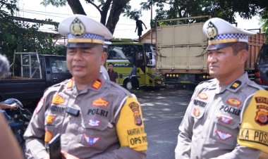 Satlantas Polres Langsa Gelar Operasi Patuh Seulawah 2025 Di Depan Mapolres Langsa 