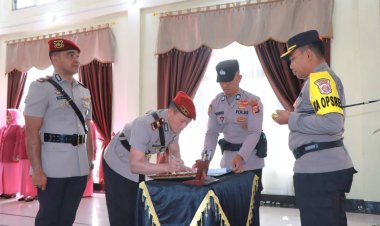 Kapolres Bener Meriah Pimpin Sertijab Lima Pejabat Utama