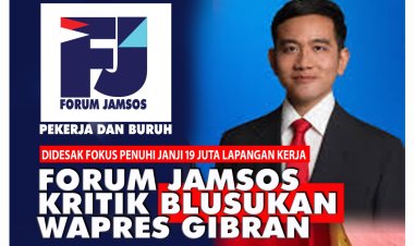 BLUSUKAN WAPRES GIBRAN KE PASAR & SAWAH DIKRITIK FORUM JAMSOS. RAKYAT BUTUH 19 JUTA LAPANGAN KERJA