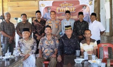 Jumat Curhat, Kapolsek Pantee Bidari Dengar Langsung Keluhan dan Masukan Warga Pante Rambong