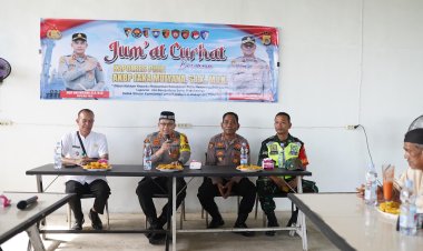 Kapolres Pidie Gelar "Jumat Curhat" di Kecamatan Peukan Baro, Ajak Warga Jaga Kamtibmas dan Tertib Lalu Lintas