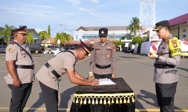 Kapolres Pidie Pimpin Sertijab Kapolsek Tiro: Iptu Rahmi Gantikan Iptu Zery Irfan