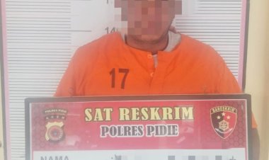 Satreskrim Polres Pidie Amankan Seorang ASN Pelaku Dugaan Pencabulan Terhadap Anak