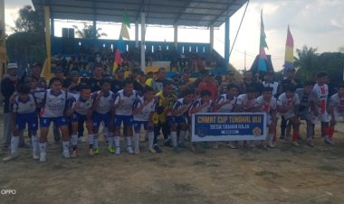 Turnamen Camat Cup Tungkal Ulu Resmi Dibuka di Desa Taman Raja
