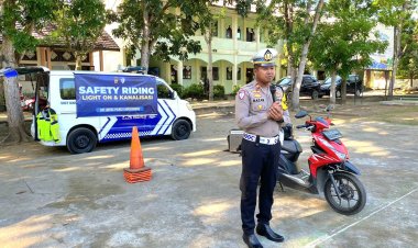 Operasi Patuh Seulawah : Satlantas Polres Lhokseumawe Kenalkan Safety Riding, Ini Manfaatnya bagi Pelajar