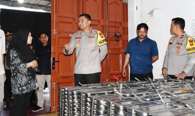 Kapolres Aceh Timur Tinjau Dapur Umum MBG di Peureulak