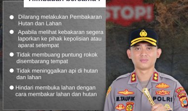 Mitigasi Kebakaran Hutan, Kapolres Aceh Tengah : Stop Pembakaran Hutan dan Lahan   