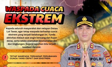 Kapolres Aceh Tengah Imbau Masyarakat Waspadai Cuaca Ekstrem