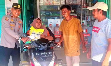 Kapolsek Pantee Bidari Tebar Kebaikan, Melalui Jumat Berkah