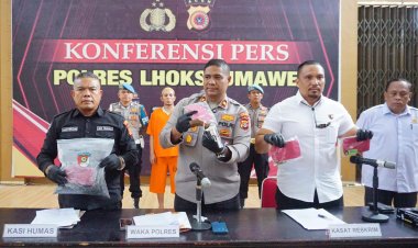 Polres Lhokseumawe Tangkap Terduga Pelaku Pembakaran Rumah di Aceh Utara, Sita Senpi Rakitan