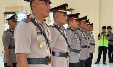 Polres Lhokseumawe Gelar Sertijab, Satu Kasat dan Lima Kapolsek Resmi Berganti