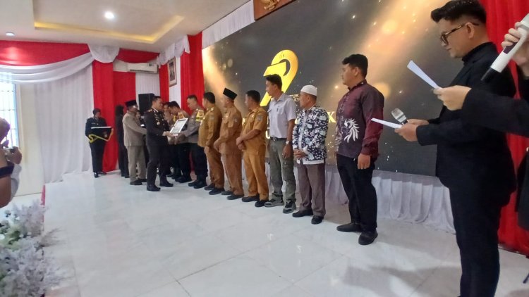 Polres Tanjab Barat Gelar Parade Upacara Khidmat Peringati HUT Bhayangkara ke-79