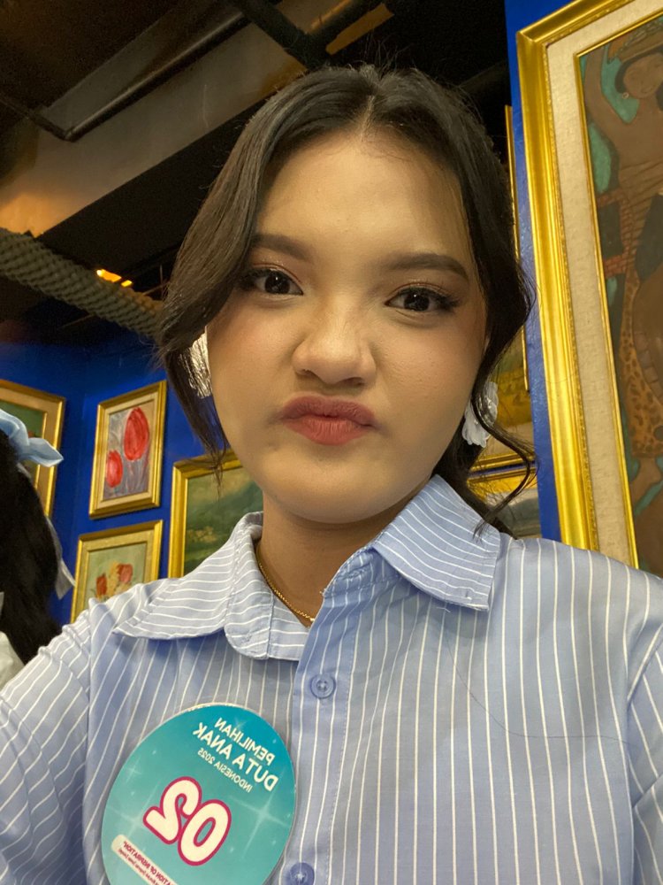 Fazila Artanti Surya, Duta Anak Lampung, siap tampil di Grand Final Duta Anak Indonesia di Gedung RRI Jakarta Pusat, Jumat besok.