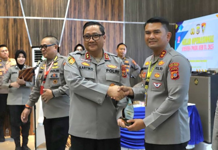 Top! Polres Aceh Timur Terima Dua Penghargaan Terbaik Sekaligus