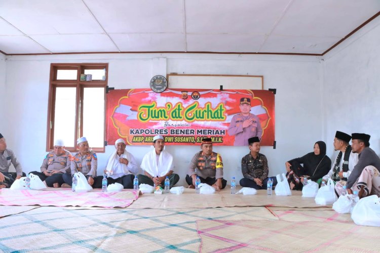 Tampung Keluhan dan Masukan dari Masyarakat, Kapolres Bener Meriah Gelar Jumat Curhat di Kampung Wih Pesam