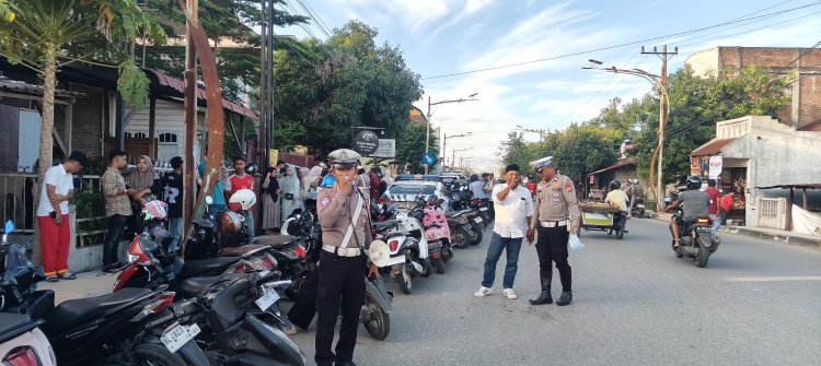 Operasi Patuh Seulawah : Satlantas Lhokseumawe Gencarkan Penyuluhan Keliling, Ajak Warga Tertib Berlalu Lintas