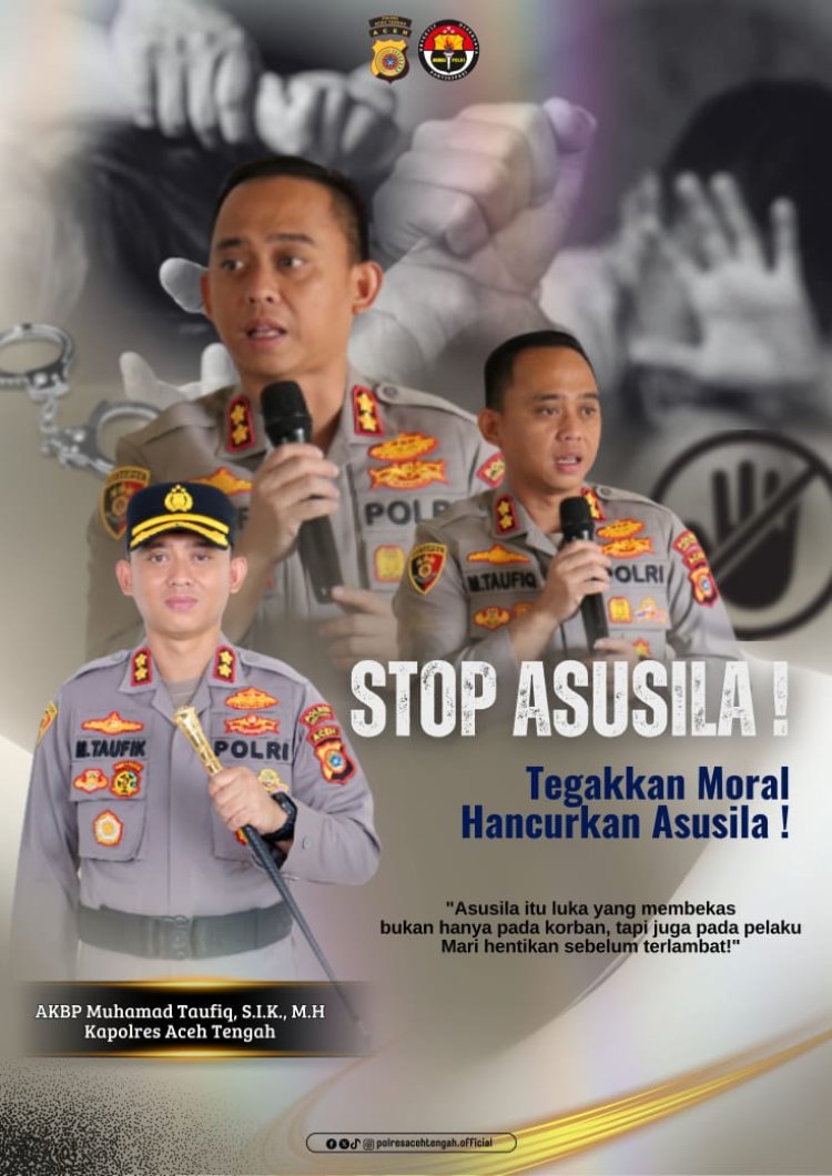 Tegakkan Moral, Hancurkan Asusila! Kapolres Aceh Tengah Ajak Masyarakat Perangi Tindakan Tak Bermoral