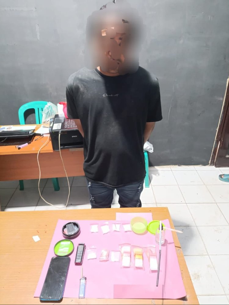 Polsek Tebing Tinggi Ungkap Kasus Sabu 24,28 Gram, Pengedar Muda Ditangkap di Desa Purwodadi