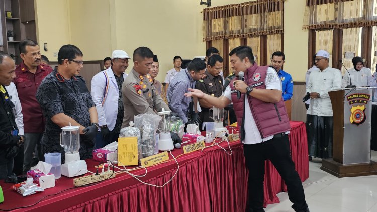 Pemusnahan Ribuan Gram Narkotika di Langsa: Polres Musnahkan Sabu dan Ganja Senilai Puluhan Miliar