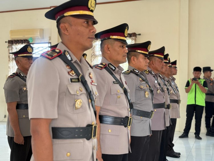 Polres Lhokseumawe Gelar Sertijab, Satu Kasat dan Lima Kapolsek Resmi Berganti