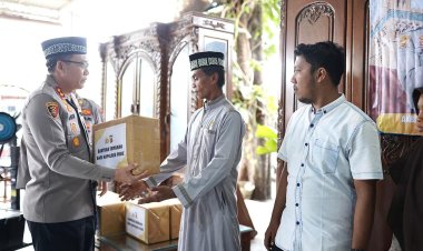Kapolres Pidie Salurkan Bantuan Sembako untuk Warga Kurang Mampu