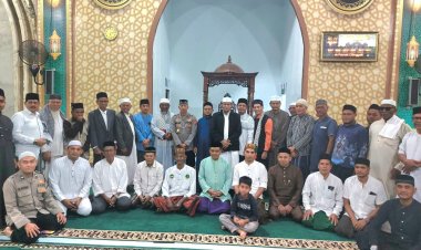 Kapolsek Muara Dua Hadiri Syiar Mahabbah Shubuh di Masjid Jabal Nur Paya Punteut