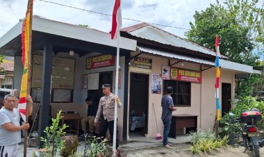 Semangat Nasionalisme dan Cinta Tanah Air, Polsek Kota Takengon Ajak Aparatur Kampung Kibarkan Merah Putih