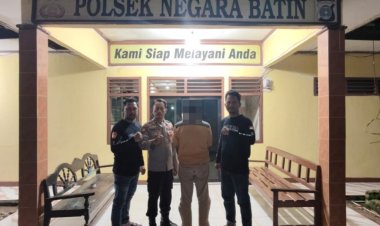 Polsek Negara Batin Ringkus Diduga Pelaku Curi Bibit Kelapa Sawit di Jalan HTI REG 44