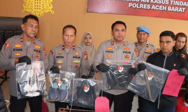 Polres Aceh Barat Ungkap Kasus Pembunuhan Disertai Pencurian Kendaraan Bermotor