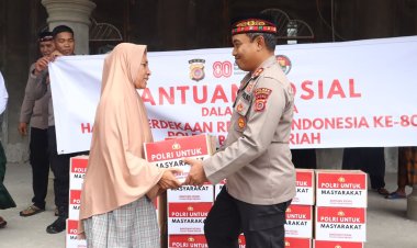 Sambut HUT RI ke-80, Kapolres Bener Meriah Serahkan Bantuan Sosial Untuk Masyarakat Kurang Mampu