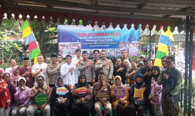 Polres Metro Jakarta Pusat Gelar Jum’at Curhat Plus di Kelurahan Cideng