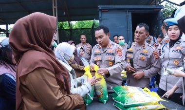 4 Ton Beras Ludes dalam 3 Jam! Gerakan Pangan Murah Polres Bener Meriah Diserbu Warga