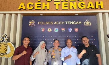 Jalin Silaturahmi dan Sinergitas, Kapolres Aceh Tengah Sambut Baik Kunjungan Wartawan