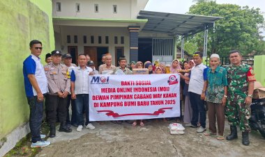 Media online indonesia,dewan pimpinan. Cabang Waykanan adakan bakti sosial..