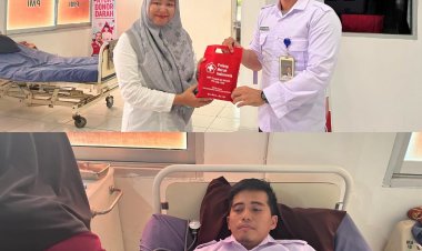 Sambut HUT RI Ke- 80, Rutan Baturaja melaksanakan Kegiatan Donor Darah di PMI Kabupaten OKU